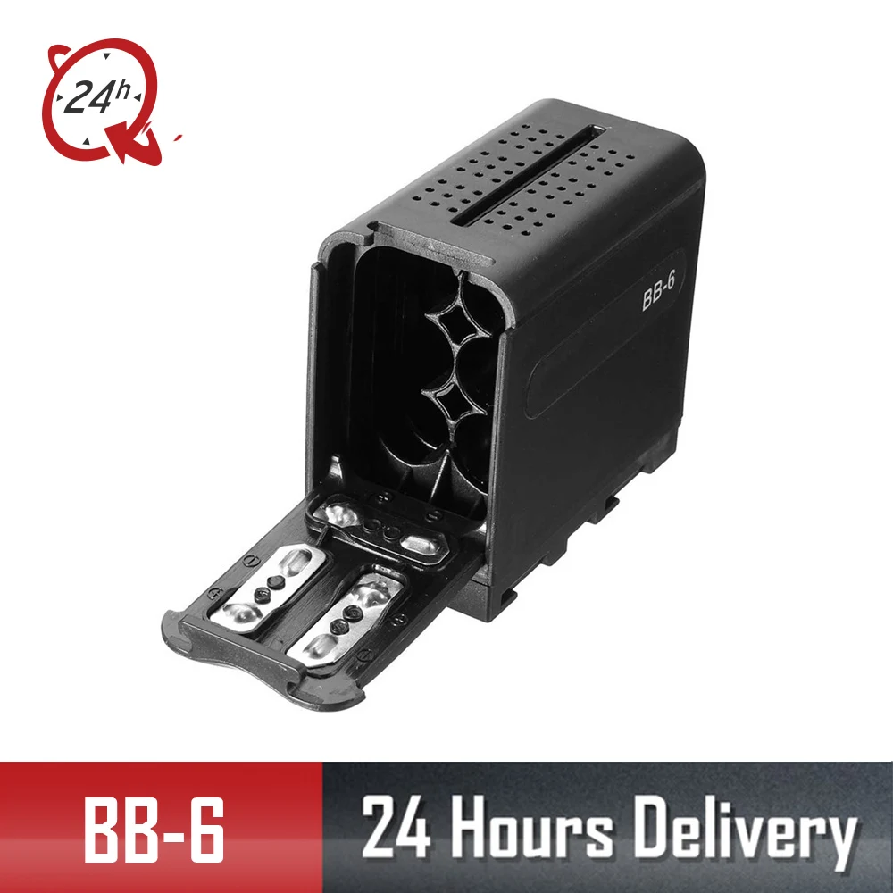 BB 6 шт. аа чехол для аккумулятора держатель батареи питание как NP F 970 батарея