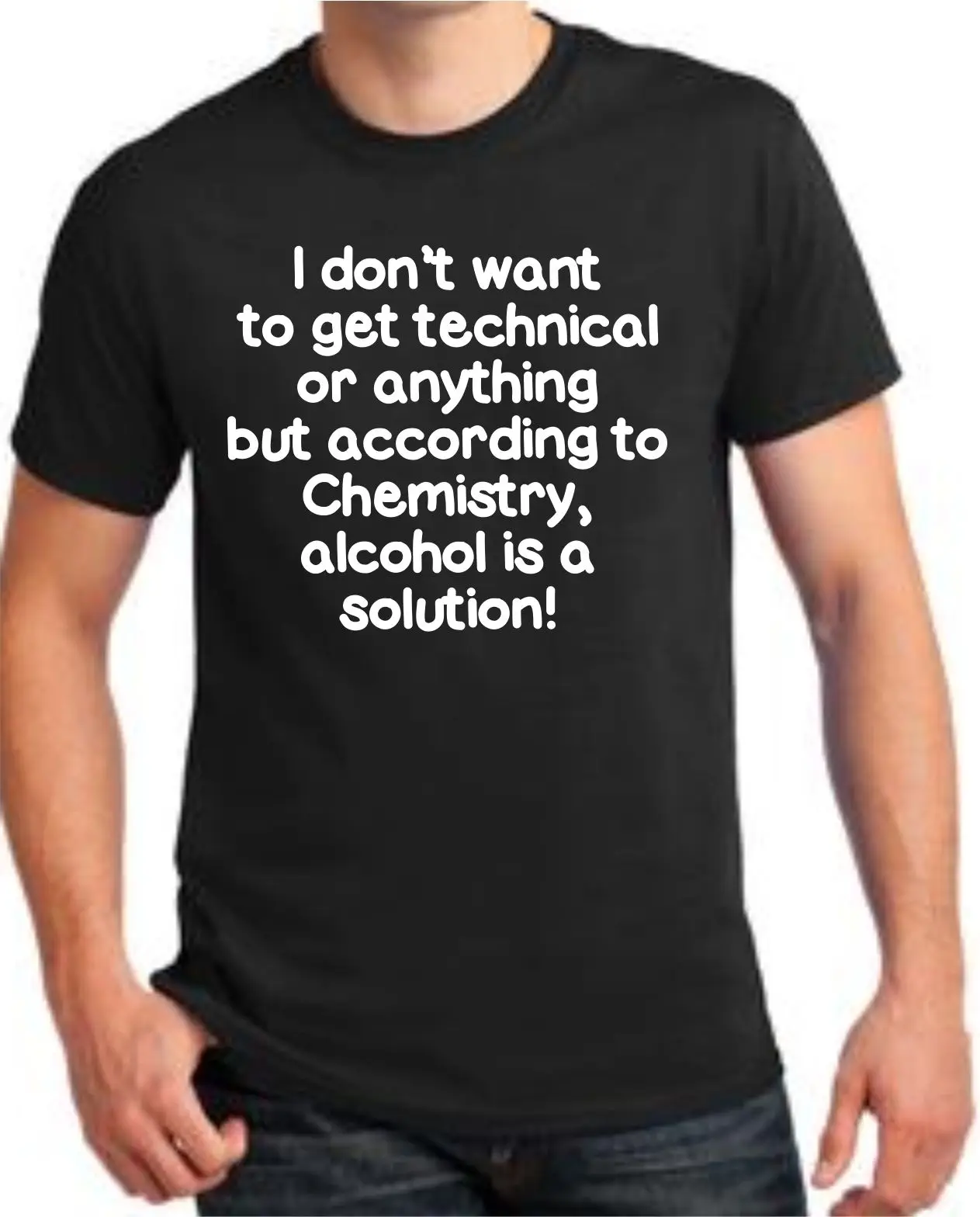 T-Shirt Humoristique Flamant Rose Qui Boit De La Bière - Homme - Coton - Fait Main US