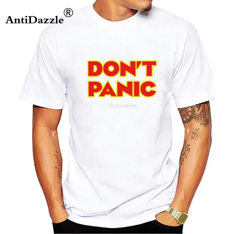 Antidazzle T Shirt Don't Panic The Answer Is 42 Hitchhiker Guide To The