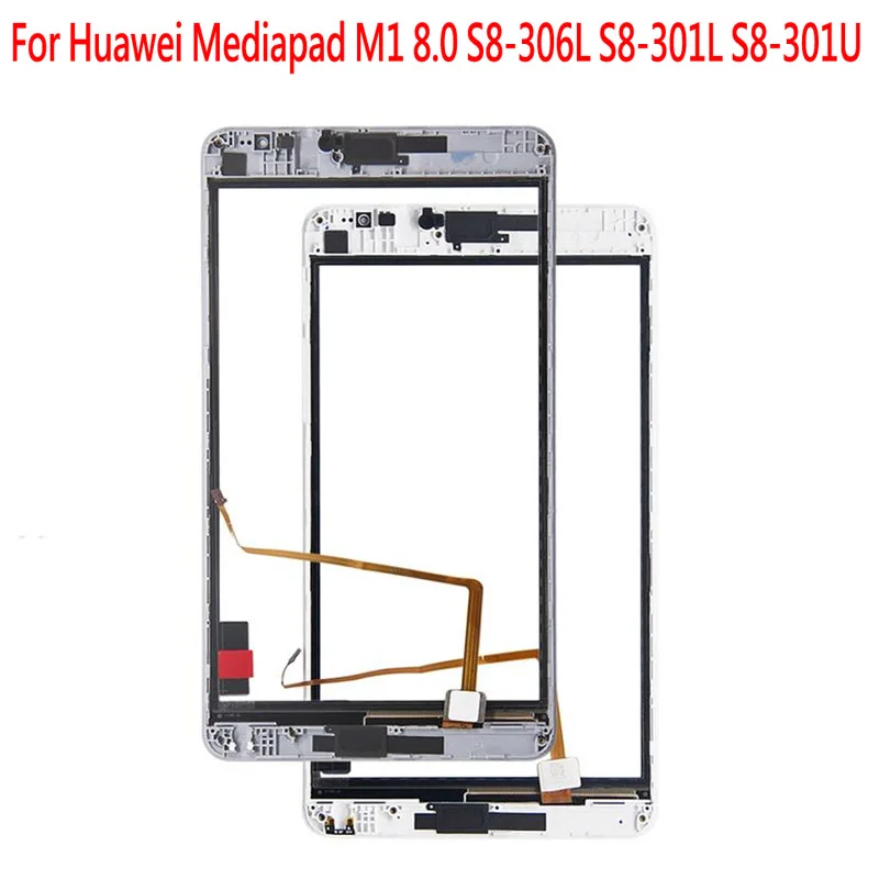 

1 Pcs (Tested) New For Huawei Mediapad M1 8.0 S8-306L S8-301L S8-301U Replacement Touch Screen Digitizer 8-inch with Frame