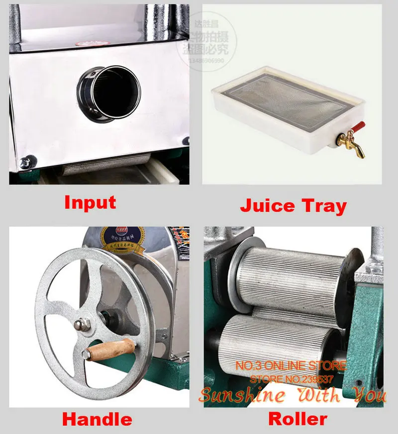 Buy heavy duty stainless steel roller manual sugarcane