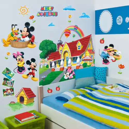 Pop 3d Mickey Mouse Clubhouse Wall Stickers Kids Bedroom Decor