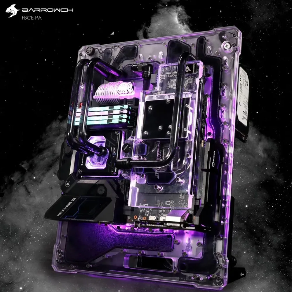 

Barrowch Rhopilema Series Limited Edition Module Waterway Board computer case nearly 20mm thick import acrylic material