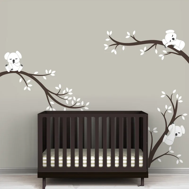 Oversize Removable Koala Tree Branches Diy Wall Decals Nursery Vinyls Baby Art Stickers For Kids Rooms Custom Color D504 In An Online With Delivery Price Comparison Specifications Oversize Removable Koala Tree Branches