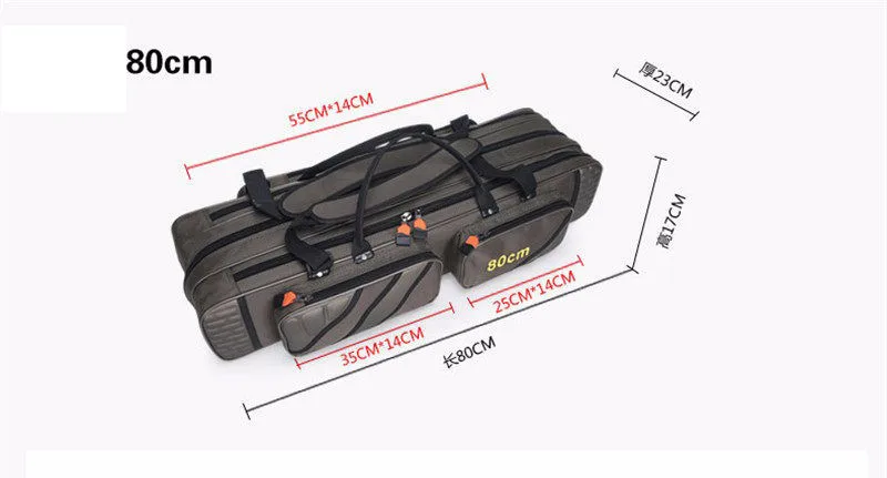 Новая плотная парусиновая Водонепроницаемая 80 см 90 см 100 см 120 см Рыболовная Сумка Многофункциональный и прочный Чехол рыболовная удочка сумка снасти