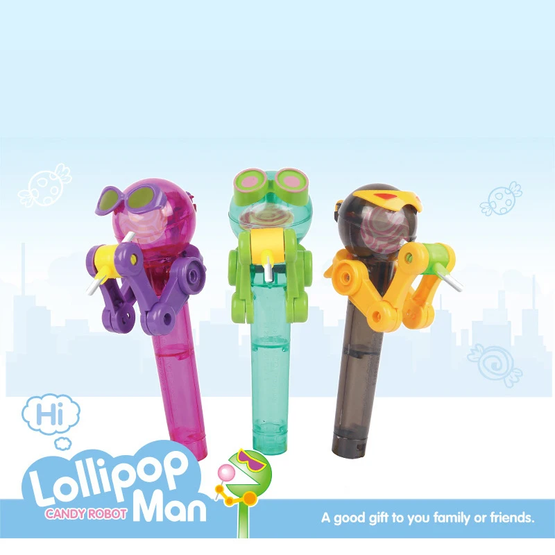 

New Gift Lollipop Robots Toys Creative Candy Dustproof Toys For Children Gag Gifts Holder Decompression Toy Kids Children Candy