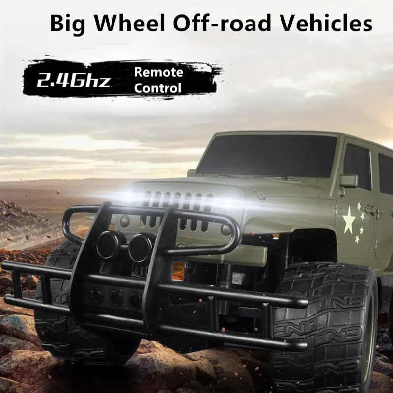 Игрушка с большим электрическим колесом RC Truck E319 1:12 симулятор армейский зеленый