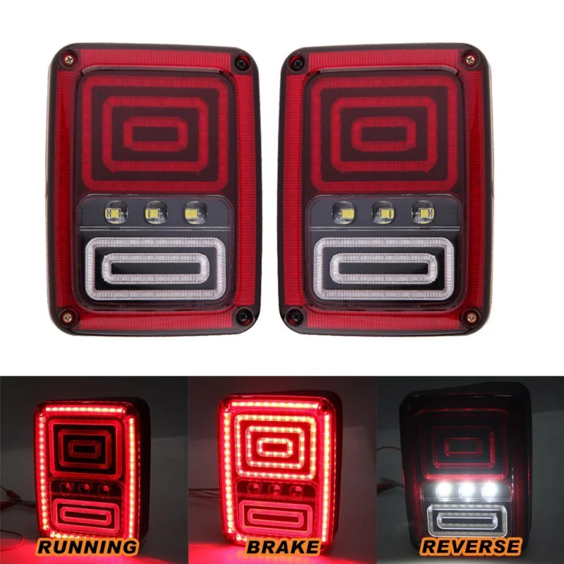 

New Snake Style Rear LED Reversing Brake Turn Signal Tail Light for 2007 2008 2009 2010 2011 2012 2014 2013 2014 2015 2016 2017