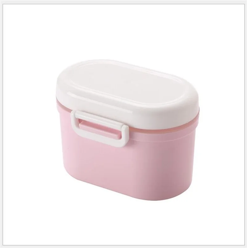 Детский контейнер для сухого молока, портативный диспенсер для хранения еды, герметичная коробка для детского молока, портативная детская коробка для хранения еды - Цвет: small size pink