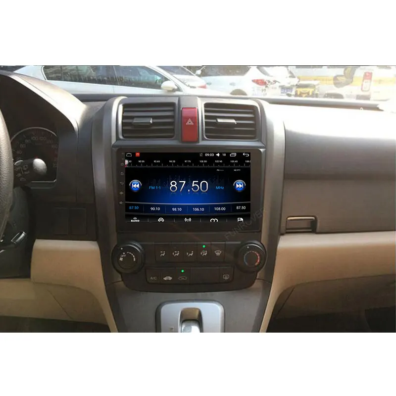 Top Funrover 2 din Android 8.0 Car DVD GPS for Honda crv CRV CR-V 2006 2007 2008 2009 2010 2011 wifi Video radio navigation usb rds 2