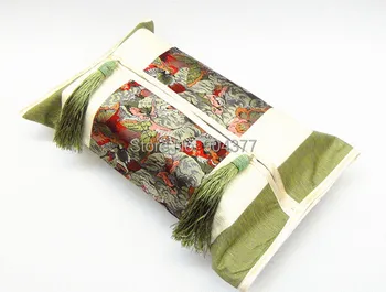 

10pcs Thicken Silk Satin Tissue Paper Case Napkin Holder Box Cover High End Luxury Tissue Holder for Table Napkin Storage Bag
