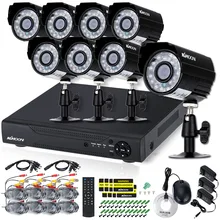 KKMOON 8CH AHD 960H CCTV DVR HDMI с 8 шт 720P IR-CUT День Ночь наружная водонепроницаемая система видеонаблюдения