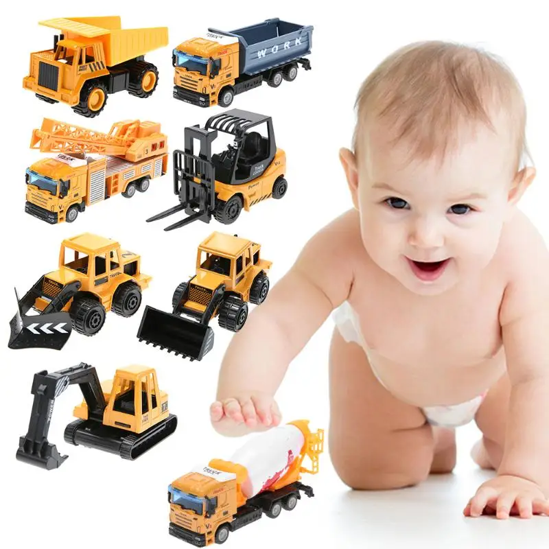 1pc Simulation Alloy Engineering Truck Car Toys Kids Educational Gifts