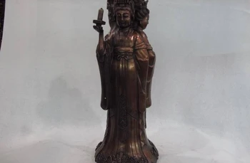 

18 China Bronze Copper famous fable Matsu MaZu God Queen Mother GuanYin Kwan Yin