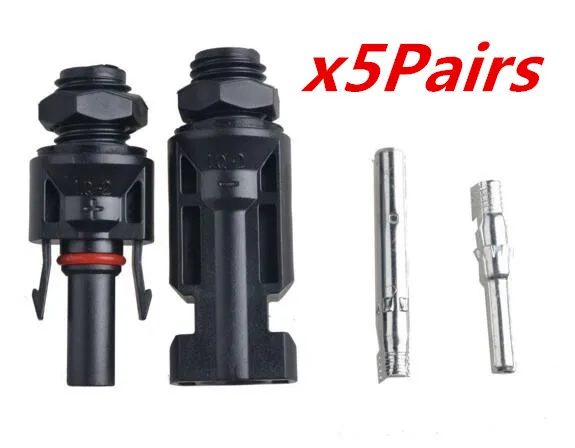 

5Pairs x MC4 solar panel mounting Connector,MC4 install mount solar kit connect