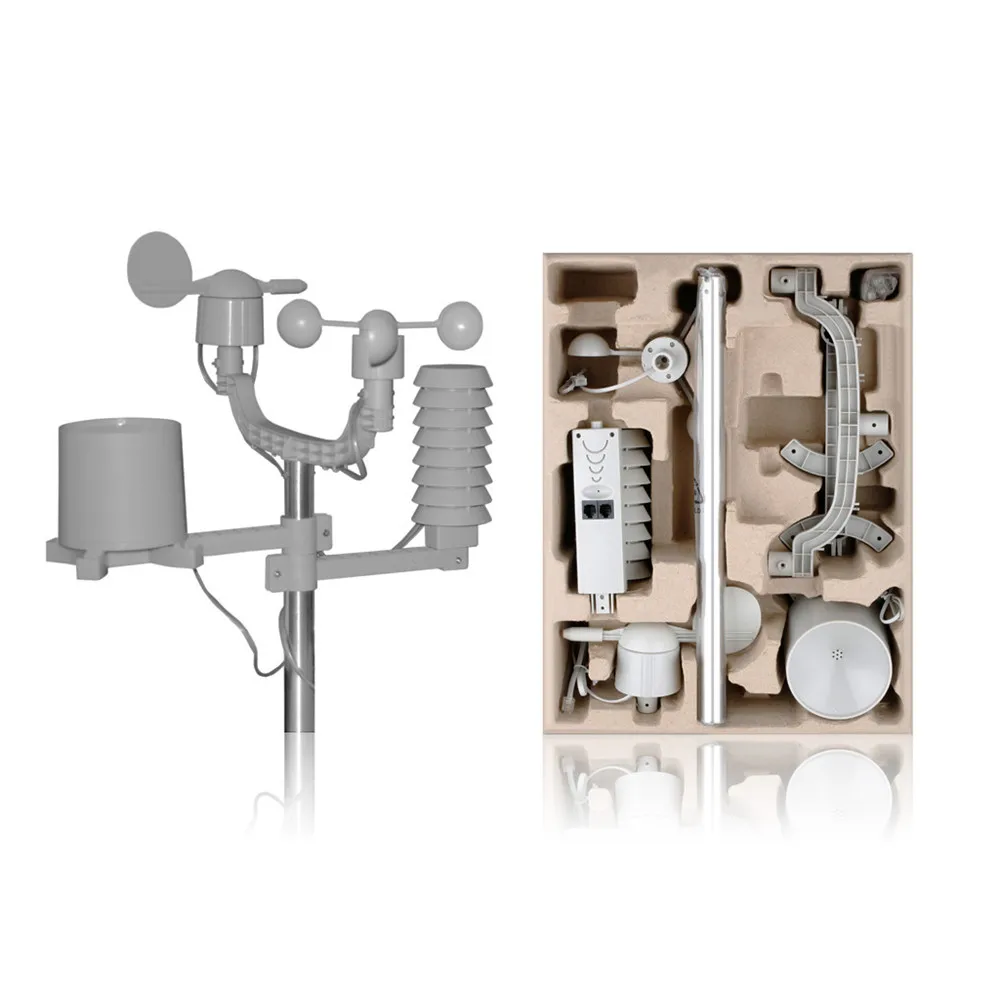 EXCELVAN Wireless Weather Station With Forecast Temperature Wind Speed & Rain Humidity Barometer Moon Phase Alarm Clock04