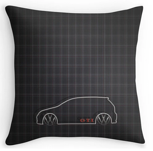 Cool Art Design GTI font b Tartan b font Pillow Cases two sides printing for 12