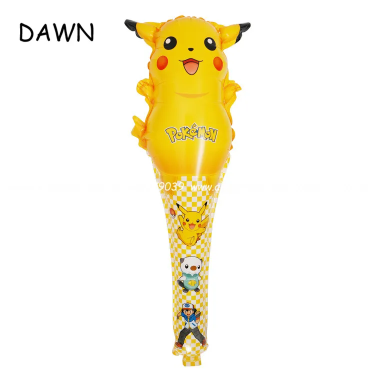 

10pcs/lot pokemon Foil Balloons Inflatable toys Pikachu Helium hand-held kid toys birthday party decoration toys High quality