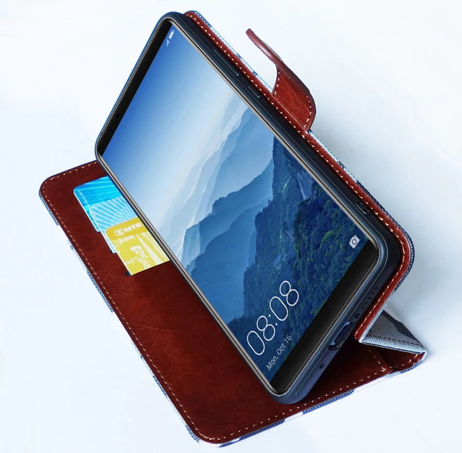 Флип кожаный чехол для Meizu Note6/M6 Примечание Fundas цветочный Рисунок 100% специальный