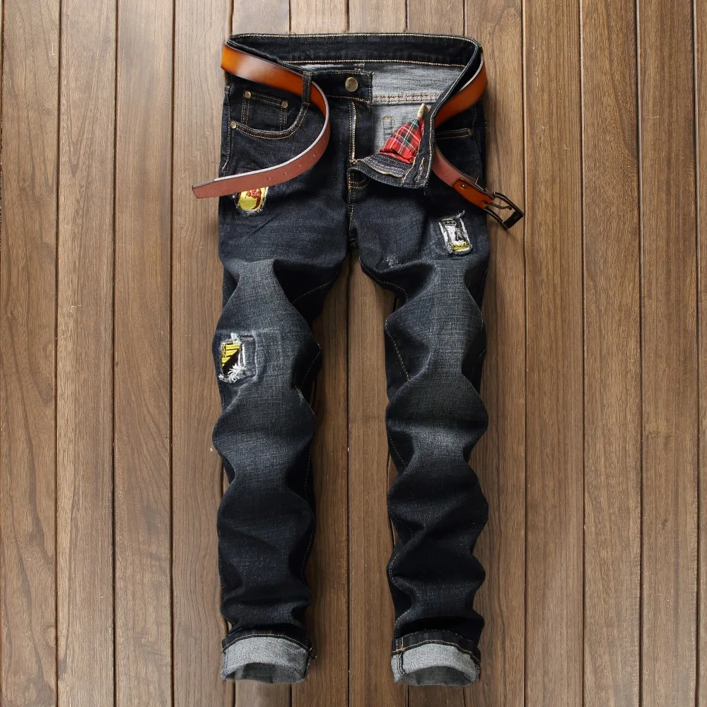 new Spring Autumn thick font b jeans b font font b men b font brand clothing