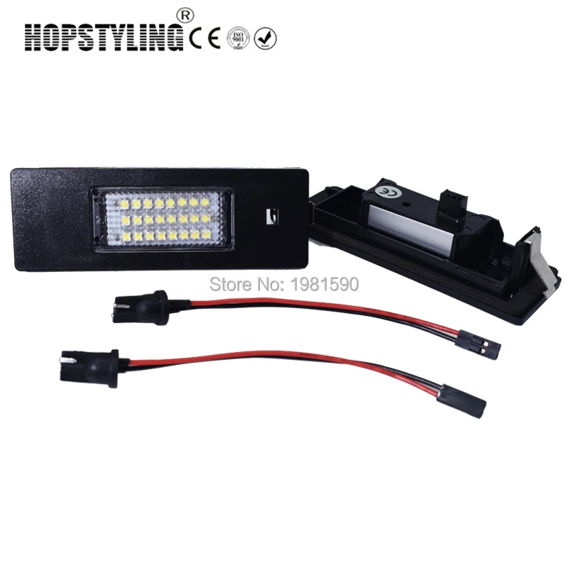 

Hopstyling 2pcs 24SMD No error car led rear number license plate light for Opel Astra H Corsa C Meriva Tigra B Twintop Vectra