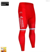 Команда UCI велосипедные велошорты красный ANDRO быстросохнущая 16D гелевая Накладка для спорта на открытом воздухе езда лайкра трикотажная ткань велосипедные штаны