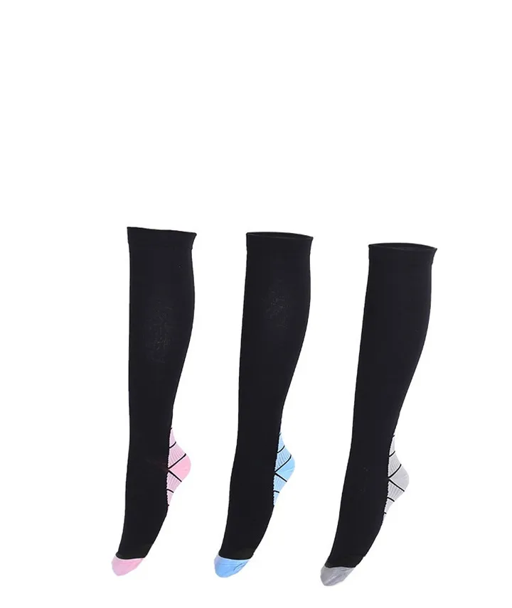 7 Compression Socks For Men & Women (20-30 mmhg) Best Stockings Running Fit Breathable Long Socks For Male Travel Boost Stamina