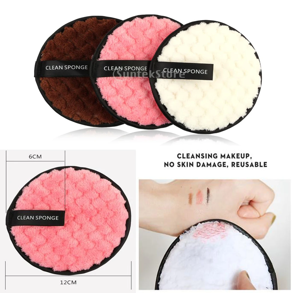 Face makeup puff Skin Care Facial Clean Wash Puff Face Sponge Cleansing Pads with Hang String Soft Material Face Puff
