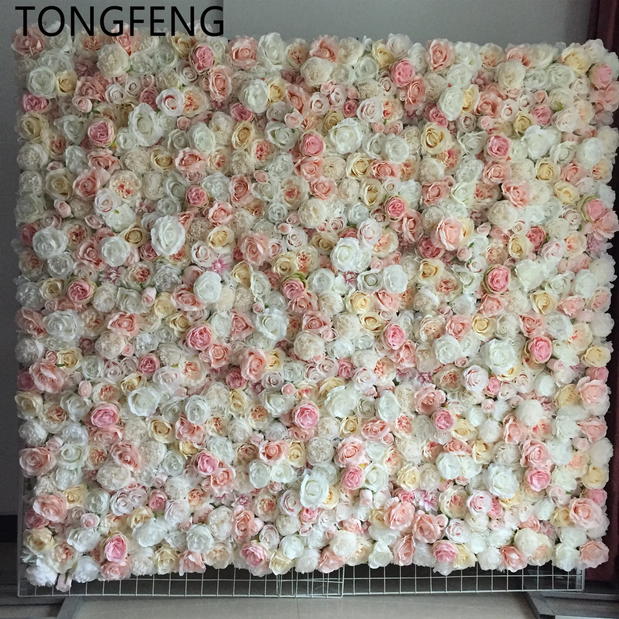 

TONGFENG 10pcs/lot Artificial silk rose peony 3D flower wall wedding backdrop decoration flower runner wedding decoration