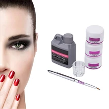 Portable 4 in 1 Nail Art Kit Acrylic Liquid Crystal Powder Pen Tool For Manicure Kit Wholesale