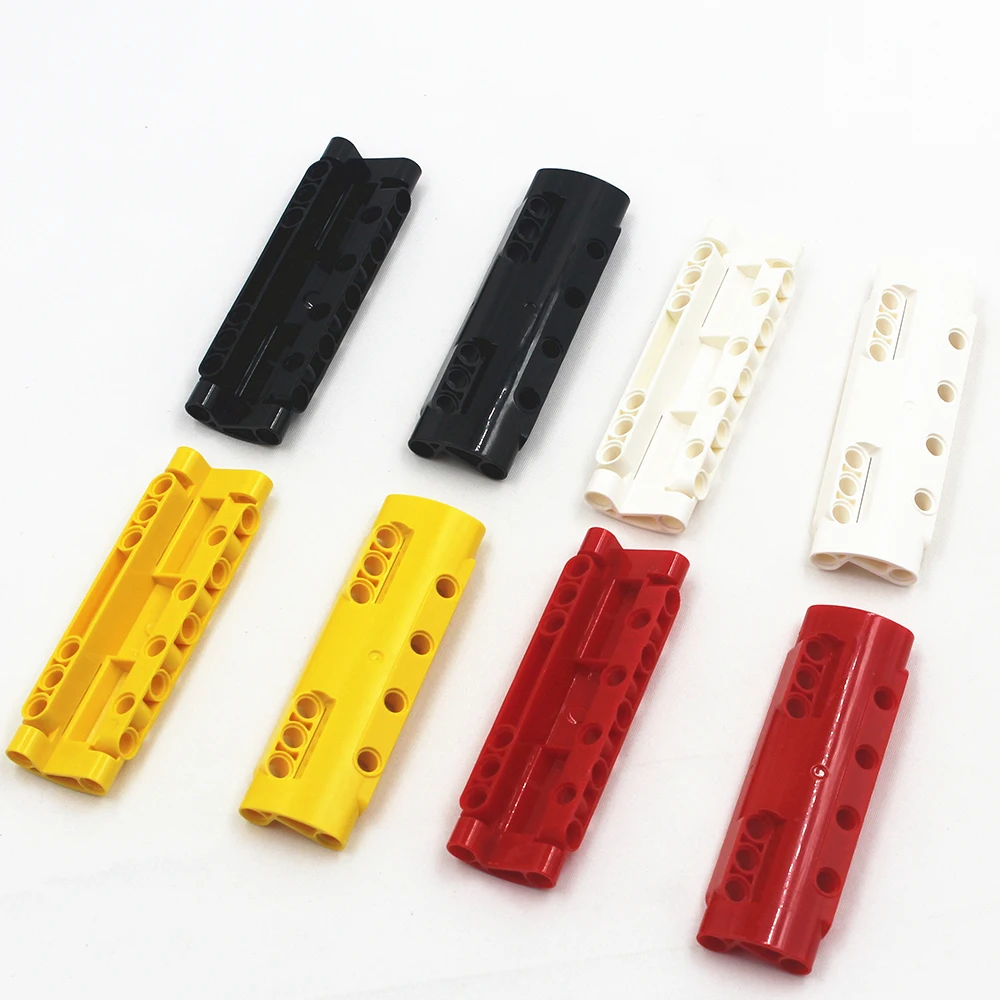 

Building Blocks BulkTechnic Parts 10pcs RED BOWED PANEL 3X11X2 DIA4,85 (X19)compatible with lego for kids boys toy NOC6022952