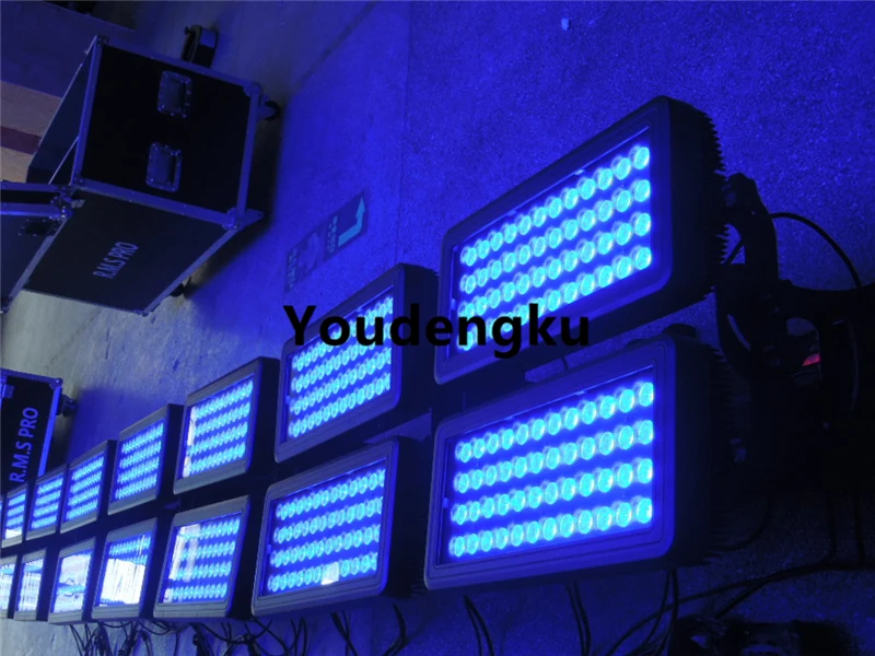 10 шт. яркая стирка на открытом воздухе водонепроницаемая двойная головка DMX настенная шайба 4в1 RGBW 96x10 Вт цветной светодиодный светильник для городской подсветки стиральная приспособление