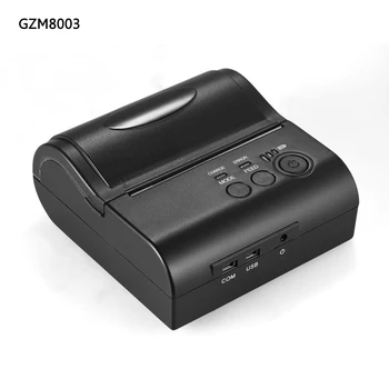 

USB+Bluetooth 80mm Mobile Mini Thermal Printer Lithium-ion batteries support Thai printing Bluetooth and USB POS Printer 80mm