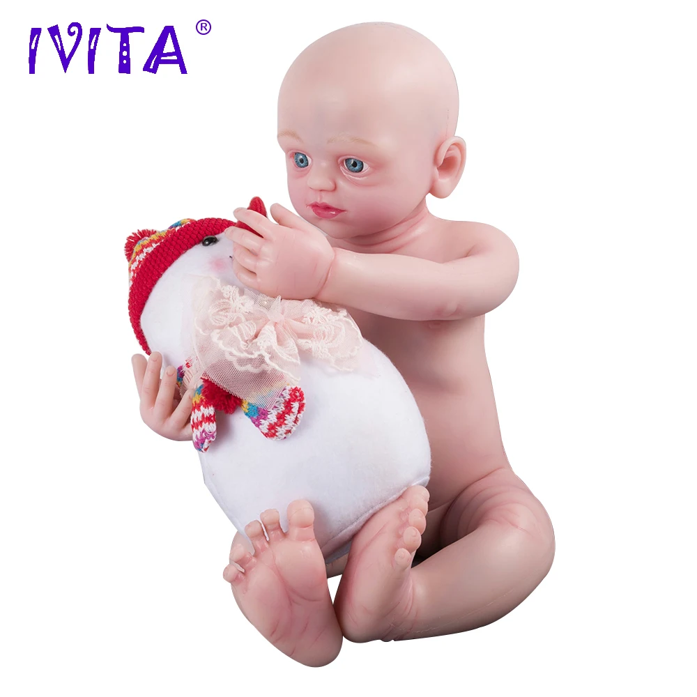 

IVITA 56cm Silicon Baby Dolls Newborn Baby Doll Reborn Babies Silicone Doll Child Inner Stainless Steel Skeleton Moveable Doll
