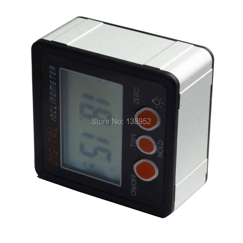 360 Degree IP54 Mini Digital Protractor Inclinometer Electronic Level Box angle meter with Magnetic Base Measuring Tools