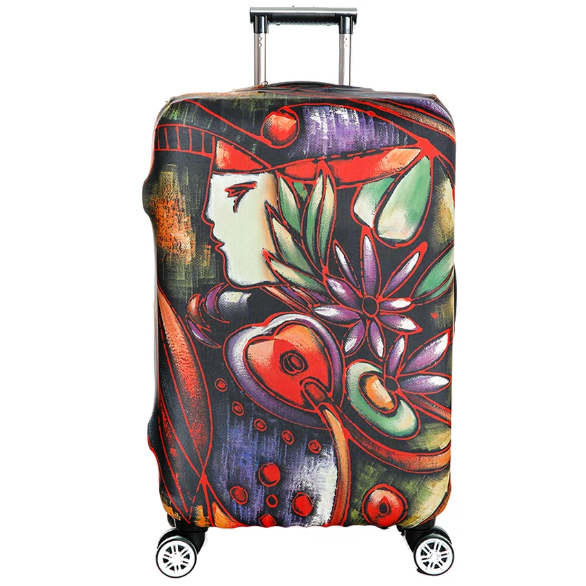 Защитный чехол для чемодана дорожного чемодана случая высокого стрейч чемодан защитная Чехлы для мангала модные Чемодан крышка Капа мала