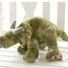 Плюшевая игрушка «Трицератопс» имитация армейский зеленый игрушка-динозавр кукла подарок на день рождения около 60 см