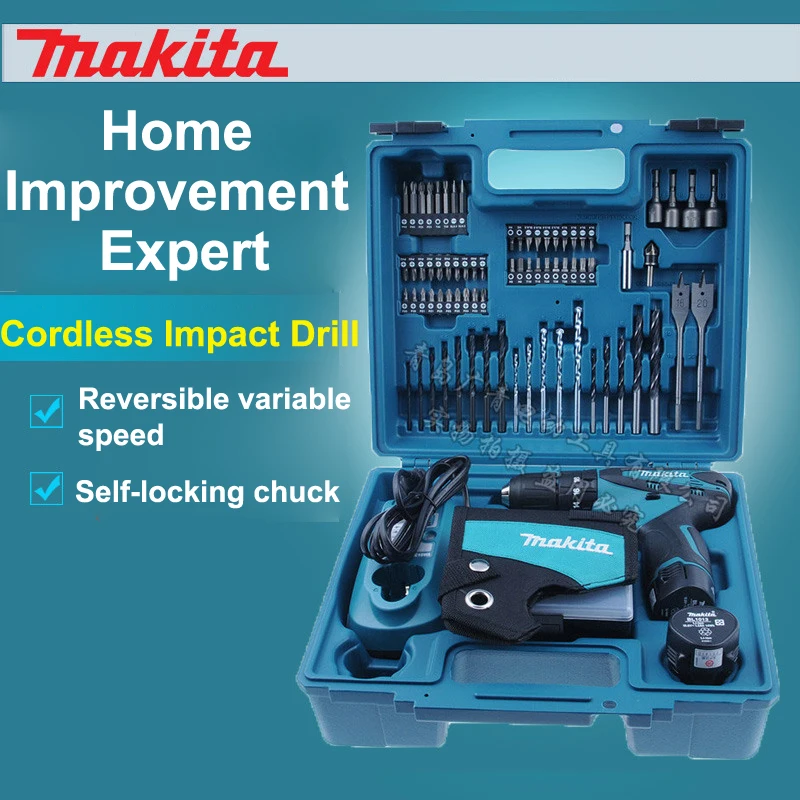 Japan Makita Cordless drill HP330DWEX3 Electric Impact Drill Lithium