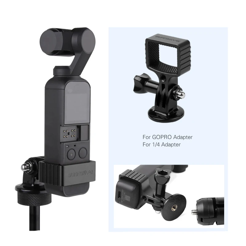 osmo Pocket Handheld selfie stick rod + tripod stabilize holder with Metal Clip For DJI osmo Pocket camera gimbal  1 (12)