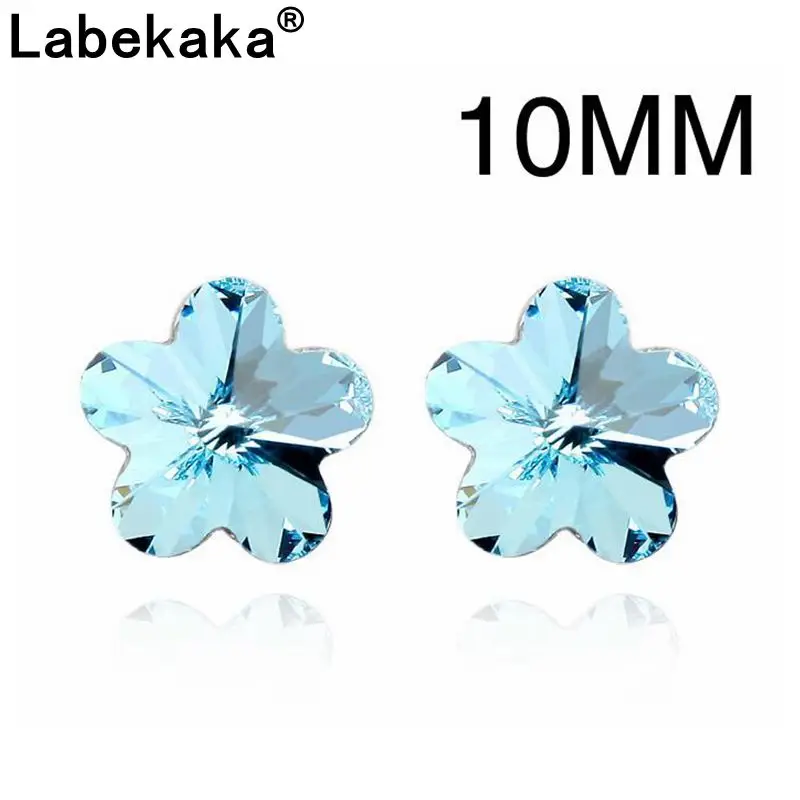 

Flower Crystal Earrings sweet cute stud earring for girl casual jewelry Diameter 10MM Embellished With Crystal from Swarovski