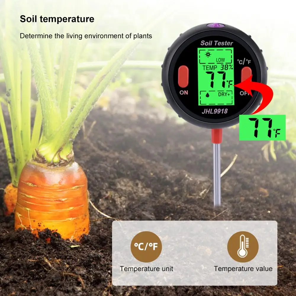 Yieryi 5 в 1 измеритель влажности воды почвы садовые растения цветы Влажный Тестер качества воды растения гидропонный анализатор инструмент