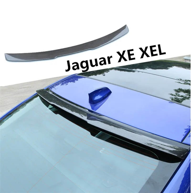 Авто углеродного волокна спойлер для Jaguar XE XEL сзади автомобиля Топ Спойлеры крышкой диффузор высокое качество аксессуары