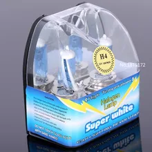 Fonte de luz de halogênio para carro, 2x hb2 9003 h4 12v 60/55w 6000k h4 xenon super branco faróis automotivos, lâmpadas para estacionamento de carros