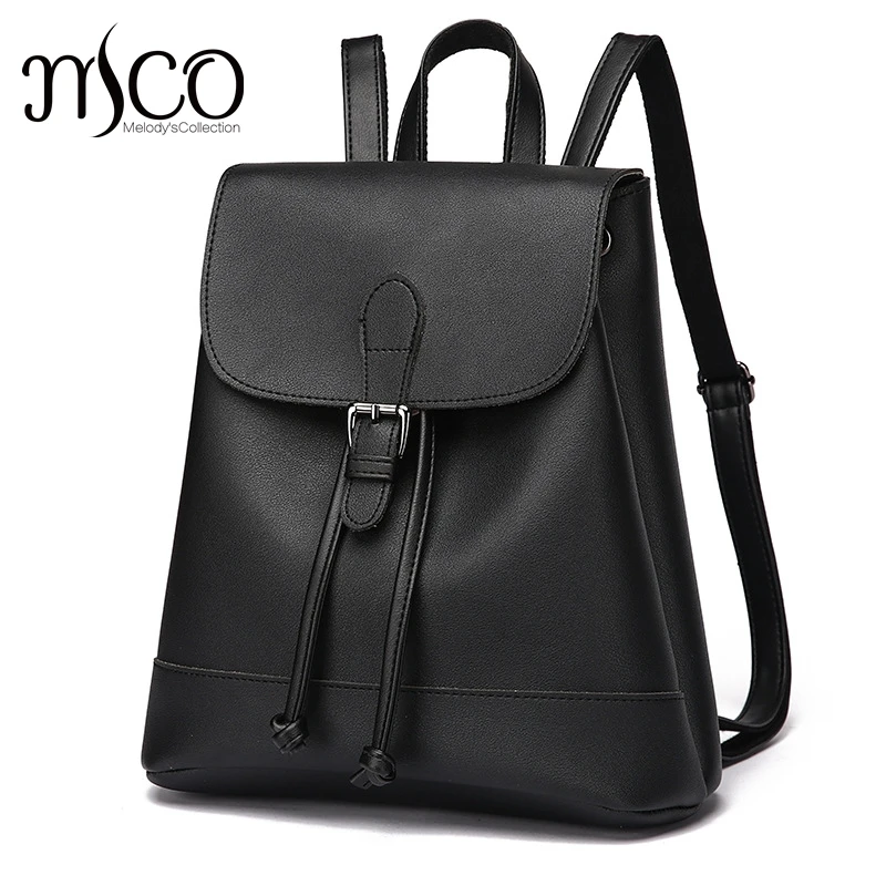 

Brand Designer PU Leather Backpack Women High Quality Casual School Bags Preppy Fresh Female backpack School Bagpack
