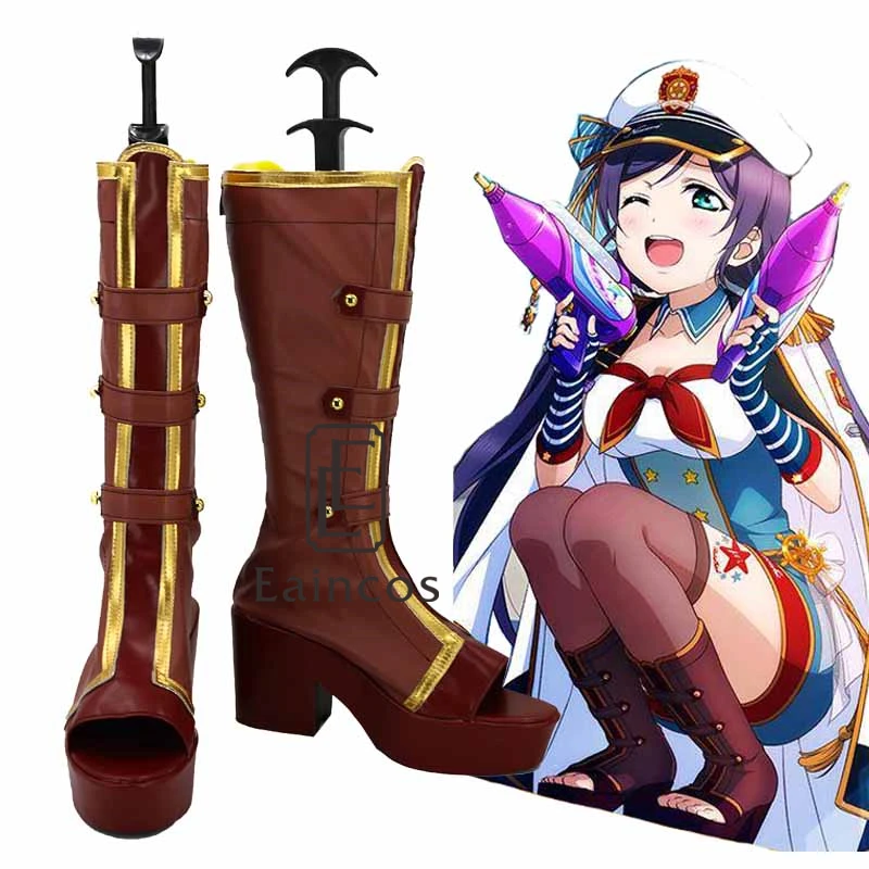 Аниме LoveLive! Обувь моряка Nozomi tojoo обувь для косплея на вечеринку в честь Хэллоуина