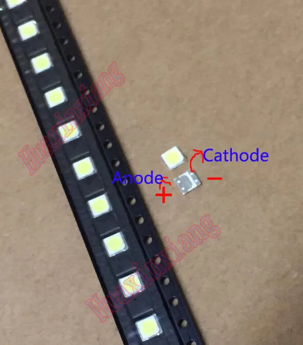 100PCS/Lot LG SMD LED 3535 6V 2W Cold White High Power For TV/LCD Backlight Application