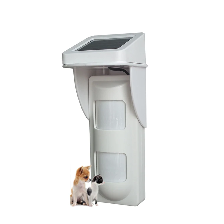 

for G90B Alarm System Solar Powered 433MHz Outdoor Street Weatherproof Pet Motion Detector with 2 PIR
