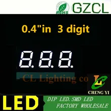 0,4 дюймов белый 7-сегментный Дисплей общий анод 0," radix ТОЧКИ светодиодный Дисплей 3 битовая цифровая трубка серии Напряжение Панель