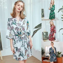 Женское Сексуальное белье Тедди для сна с v-образным вырезом, кружевная женская ночная рубашка, женская одежда для сна, сексуальная пижама для женщин Z0329