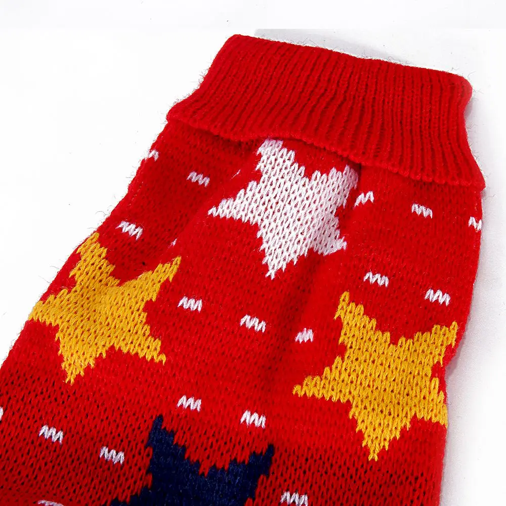 Winter Stars Pet Dog Cat Sweater Warm Knit Dogs Clothing Cats Sweaters Jumper Coat Dog Clothes Cat Sweater Accessories KL0151 (23)